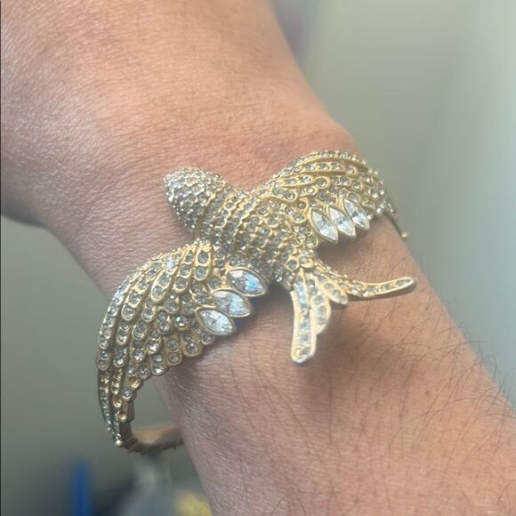 Gold Bird Cuff Bracelet - Picture 1 of 3